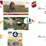 Collage of TV news interviews.