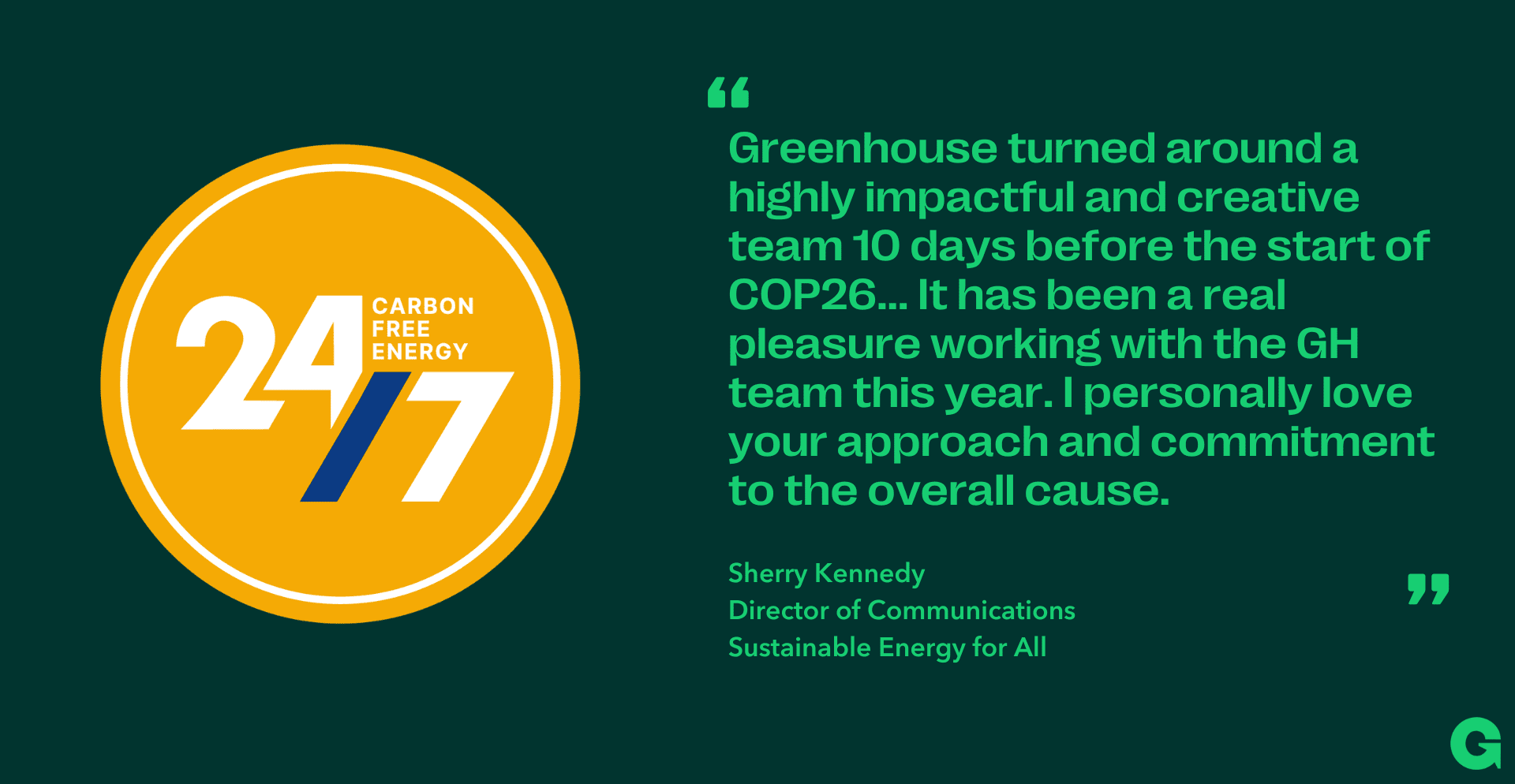 Quote by Sherry Kennedy, Director of Communications at Sustainable Energy for All